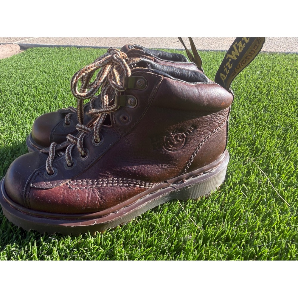 Vintage Dr Martens 8287 Made in England Brown Leather Monkey Boots UK 3 US 5
